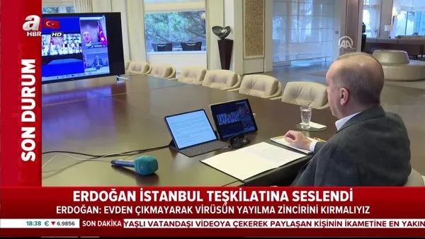 Başkan Erdoğan AK Parti İstanbul teşkilatına telekonferans yöntemiyle seslendi | Video