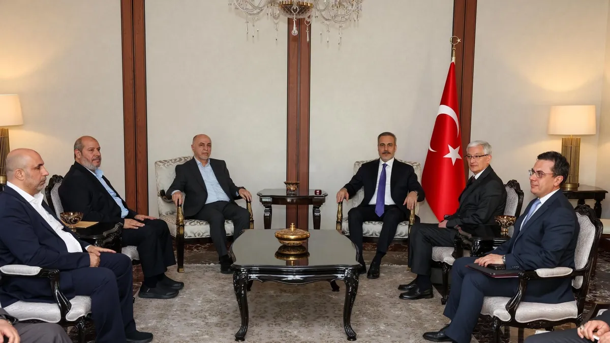 SON DAKİKA | Bakan Fidan Hamas heyetiyle Ankara'da görüştü SON DAKİKA | Bakan Fidan Hamas heyetiyle Ankara'da görüştü
