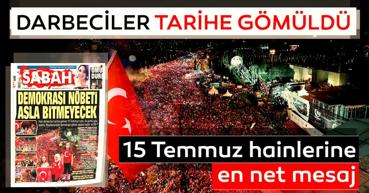 Demokrasi nöbeti asla bitmeyecek