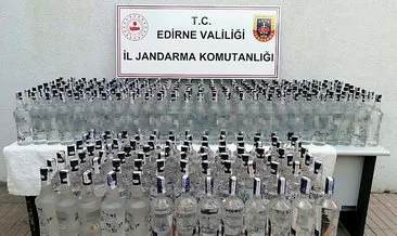 Edirne’de 307 litre kaçak içki ele geçirildi #edirne