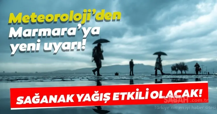 Meteroloji’den son dakika hava durumu raporu: Marmara Bölgesi’nde sağanak yağış! 26 Haziran bugün hava nasıl olacak?