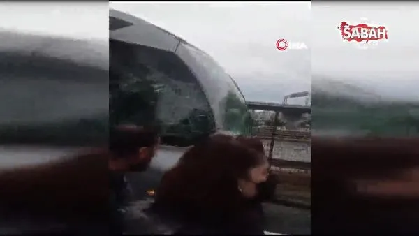 Uzunçayır'da metrobüs kazası | Video