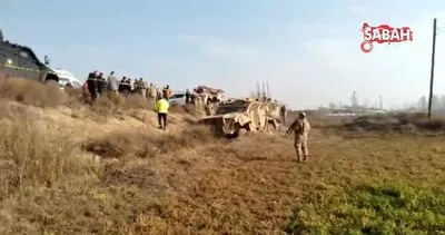 Iğdır’da zırhlı askeri araç devrildi: 12 asker yaralı | Video