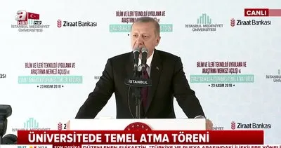 Cumhurbaşkanı Erdoğan, İstanbul Medeniyet Üniversitesi’nde önemli açıklamalarda bulundu