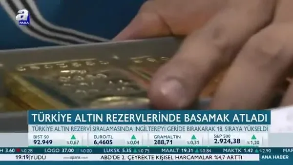 Türkiye altın rezervlerinde basamak atladı