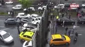Beşiktaş’ta zincirleme kaza! Çok sayıda araç birbirine girdi