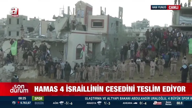 SON DAKİKA: Hamas İsraillilerin cesetlerini teslim etti | Video