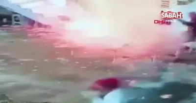 İzmir’de ateşin yanına bırakılan konservenin bomba gibi patlama anı kamerada!