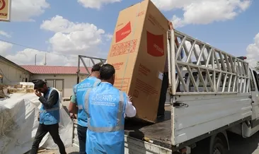 Yeni evlilerin eşyası belediyeden