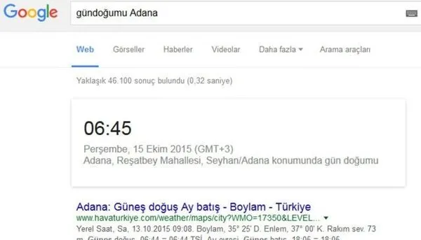 Google'ın her şeyi bildiğini biliyor musunuz?