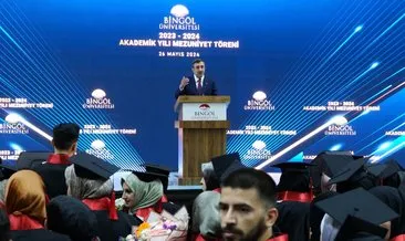 Cumhurbaşkanı Yardımcısı Cevdet Yılmaz, Bingöl Üniversitesi mezuniyet törenine katıldı