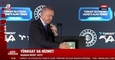 SON DAKİKA: Başkan Erdoğan Türksat 5A uydusunu butona basarak böyle hizmete aldı