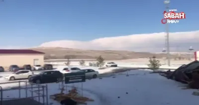 Şiddetli rüzgar çatıları uçurdu | Video