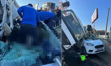 Batman’da feci kaza: Kamyonun üzerine devrildiği aracın sürücüsü öldü