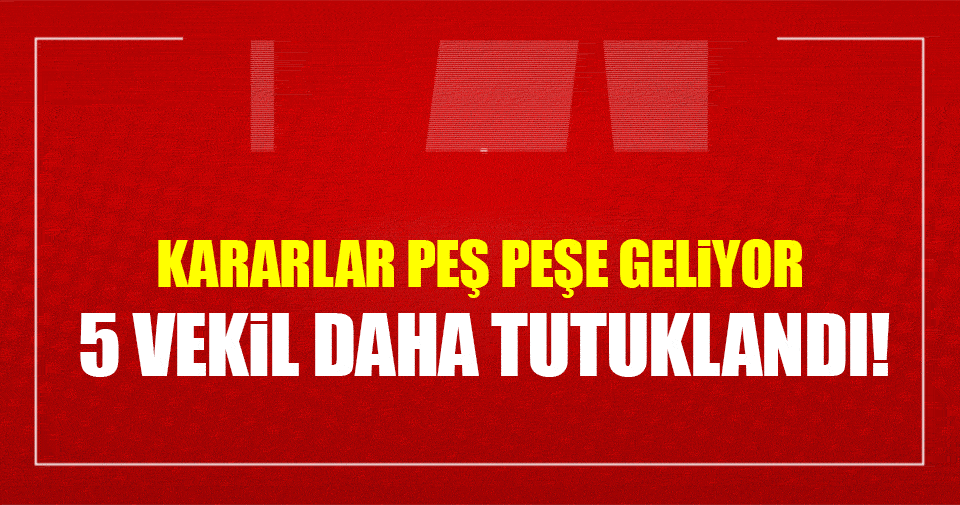 5 HDP’li daha tutuklandı!