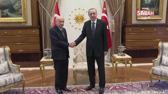 Başkan Erdoğan, Külliye'de Bahçeli ile görüştü | Video