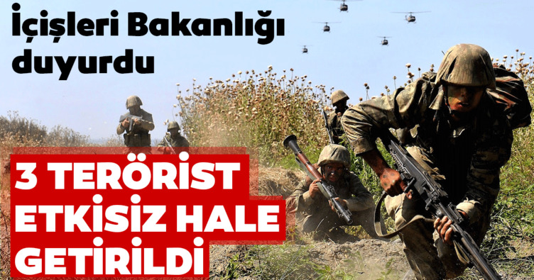 Son dakika: Diyarbakır’ın Lice kırsalında 3 terörist etkisiz hale getirildi