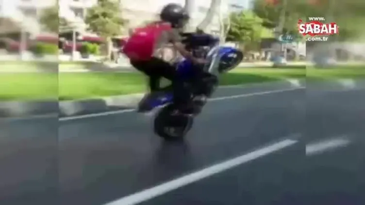 Trafik magandası pes dedirtti