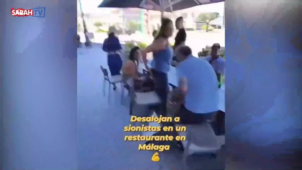 İspanya'da İsrailli turistlere büyük şok! "Defolun, yaşasın Filistin"