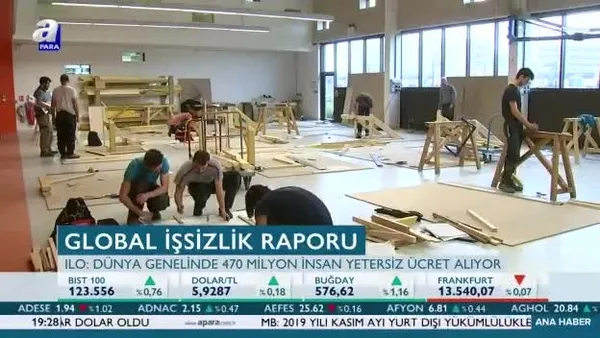 2019'da global işsizlik yüzde 5,4 oldu