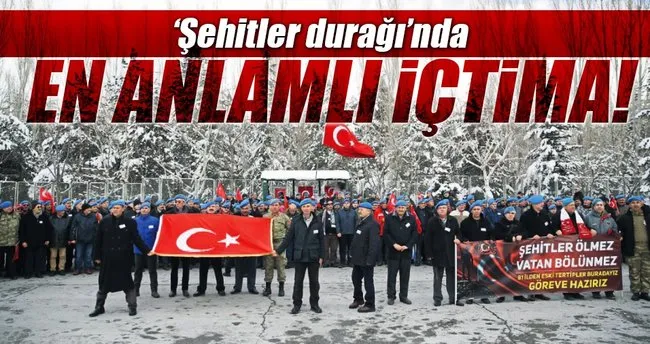 Şehitler durağında en anlamlı içtima