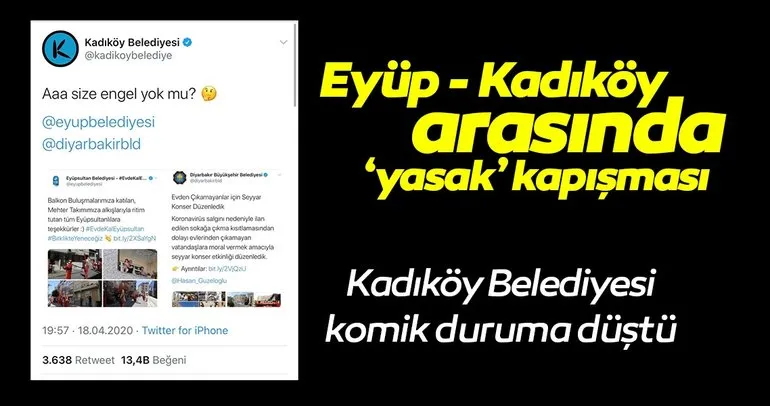 Eyüp Belediyesi’nden Kadıköy Belediyesi’ne kapak!