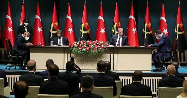 Başkan Erdoğan Angola Cumhurbaşkanı ile düzenlenen ortak basın toplantısında duyurdu! Hedefimiz 500 milyon dolar