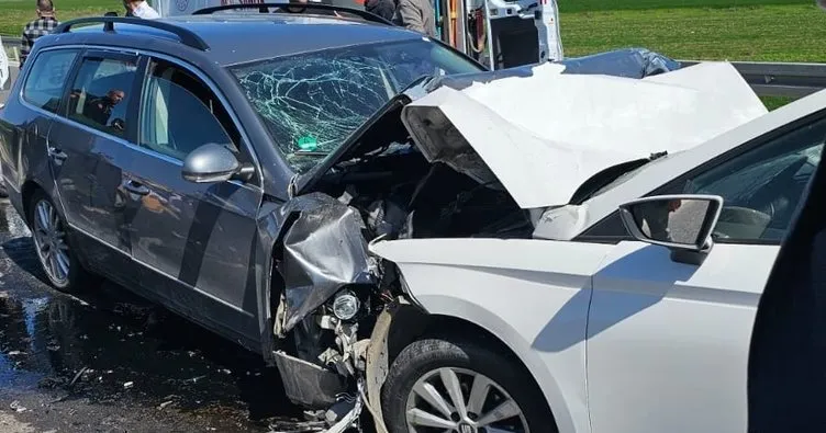 Nusaybin’de iki otomobil çarpıştı: 4 yaralı