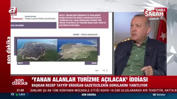 Başkan Erdoğan'dan 'yanan alanlar turizme açılacak' iddiasına net cevap! | Video