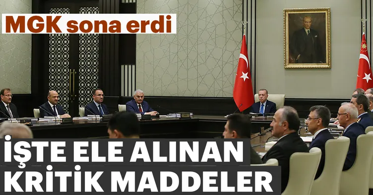 Son dakika: MGK bildirisi açıklandı