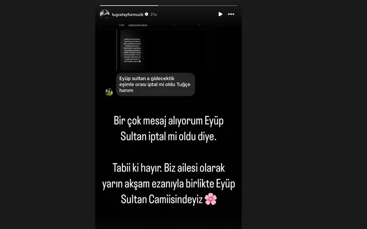 Ferdi Tayfur’un mevliti iptal mi edildi? Tuğçe Tayfur’dan ilk açıklama: Çok mesaj aldım ama...