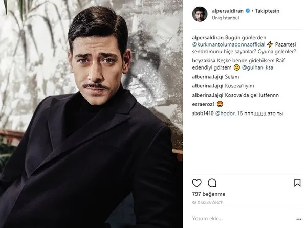 Ünlülerin Instagram paylaşımları (19.03.2018)