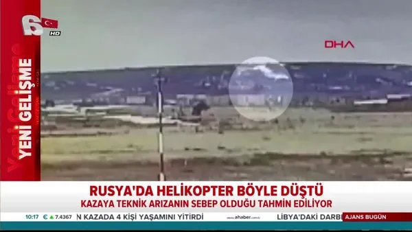 Rusya'da askeri helikopterin düşme anı görüntüleri ortaya çıktı! | Video