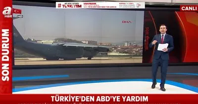 Son dakika: ABD’ye Türkiye’den corona virüsü yardımı götüren A400M tipi askeri nakliye uçağı havalandı | Video
