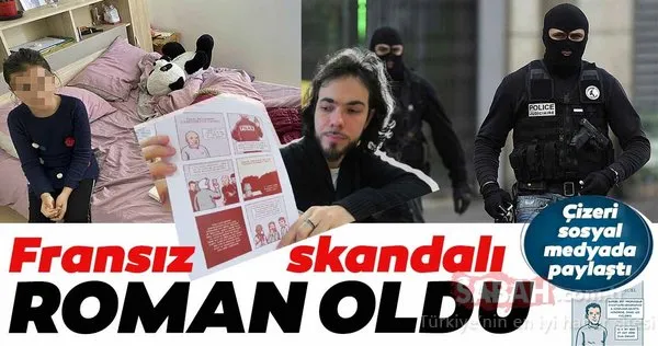 Fransa'da Müslüman çocukların gözaltına alındığı olay çizgi roman oldu