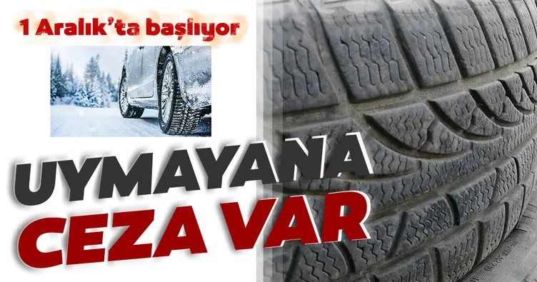 Zorunlu kış lastiği uygulaması başlıyor
