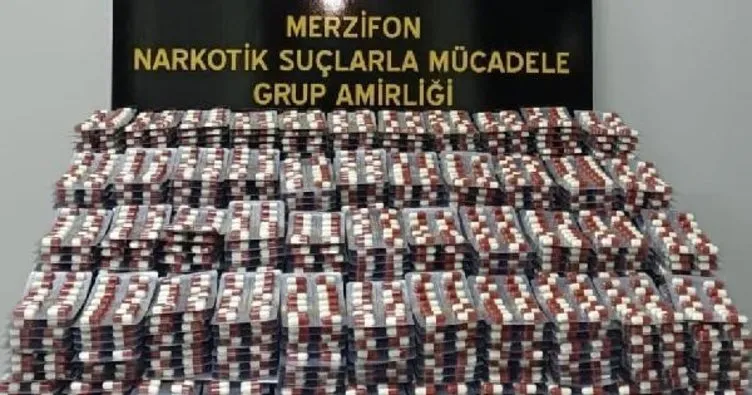 Amasya’da 13 bin 944 uyuşturucu hap ele geçirildi