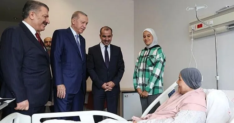 Başkan Erdoğan Türkiye’ye getirilen Gazzeli hastaları ziyaret etti: Zalimlerin karşısında mazlumların yanında