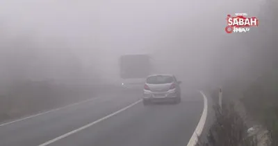 Sarıyer’de sürücüler yoğun sis nedeniyle zor anlar yaşadı | Video