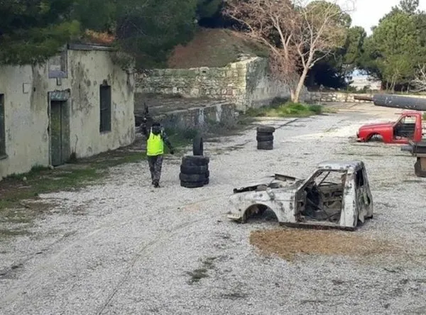 Tarihi tabyada 'paintball' oynanması tepkilere neden oldu