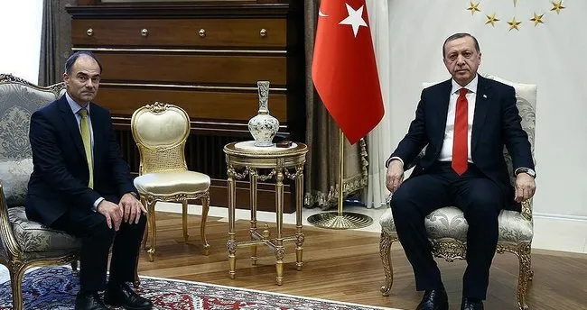 Cumhurbaşkanı Erdoğan, Rolls-Royce CEO’su East’i kabul etti