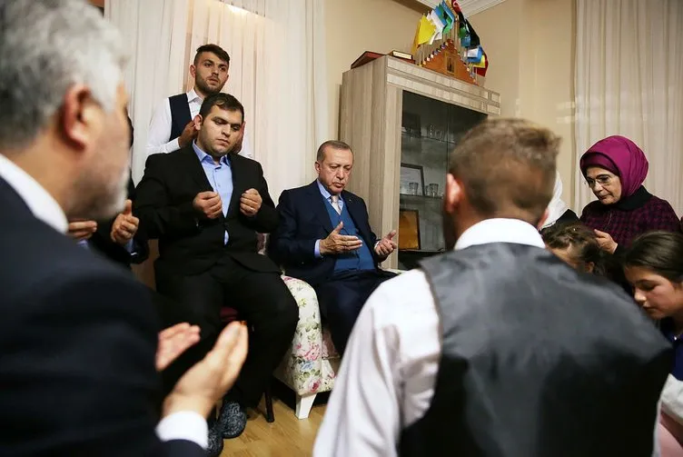 Cumhurbaşkanı Erdoğan Şehit Eren Bülbül’ün ailesini ziyaret etti