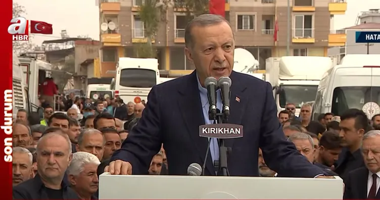 Son dakika: Başkan Erdoğan’dan deprem bölgesinde önemli açıklamalar: Tek yürek olduk! Hatay’ı asla yalnız bırakmayacağız