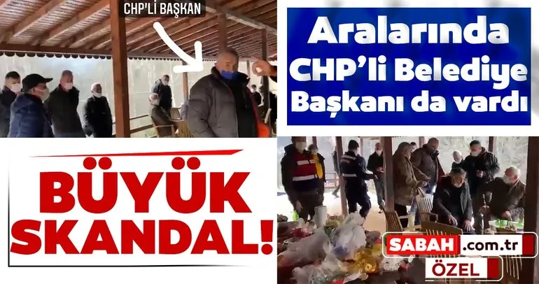 Skandal görüntüler! CHP’li başkan ve ekibinden yayla evinde alkollü yılbaşı partisi