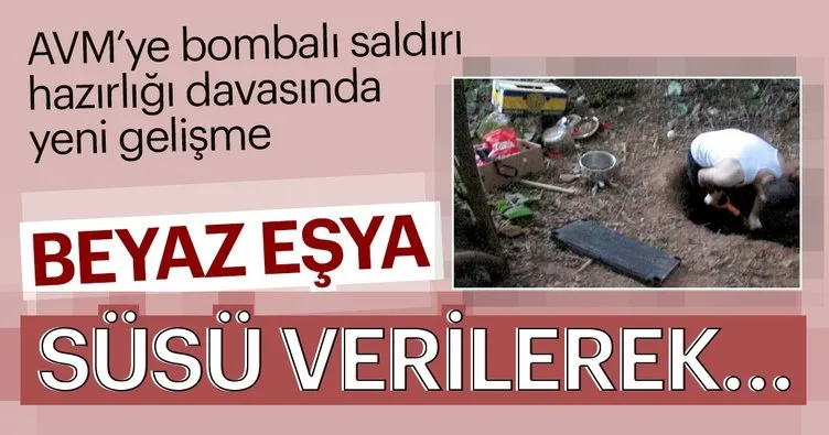 AVM’ye bombayı ’’beyaz eşya’’ ile sokmuşlar