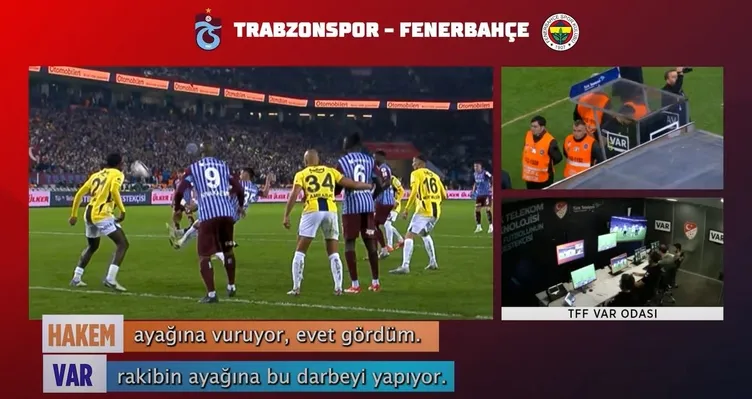 SON DAKİKA HABERİ! Trabzonspor-Fenerbahçe maçının VAR kayıtları açıklandı! İşte Atilla Karaoğlan ve Oğzhan Çakır'ın konuşmaları