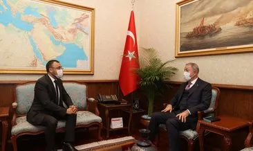 Bakan Akar, Ukrayna’nın Ankara Büyükelçisi Bodnar’ı kabul etti