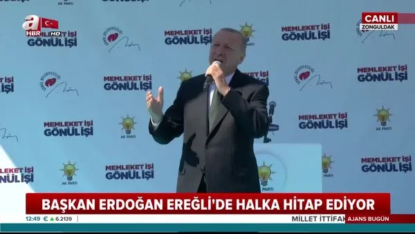 Başkan Erdoğan'dan Ereğli'de önemli açıklamalar