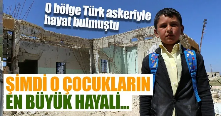 Azezli çocuklar yaralarını Türk askeriyle sarıyor