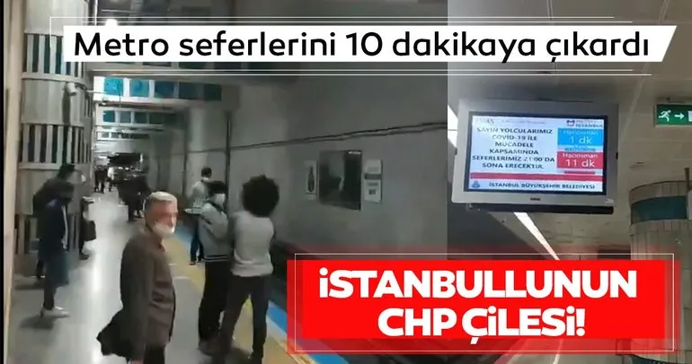 İstanbullunun CHP çilesi  Metro seferlerini 10 dakikaya çıkardı